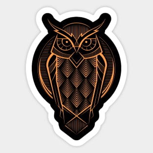 Deo Art Owl Sticker